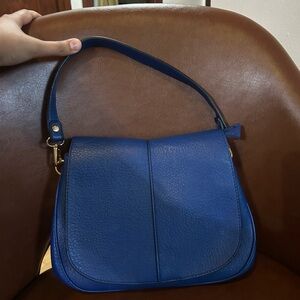 Blue Leather Women's Bag